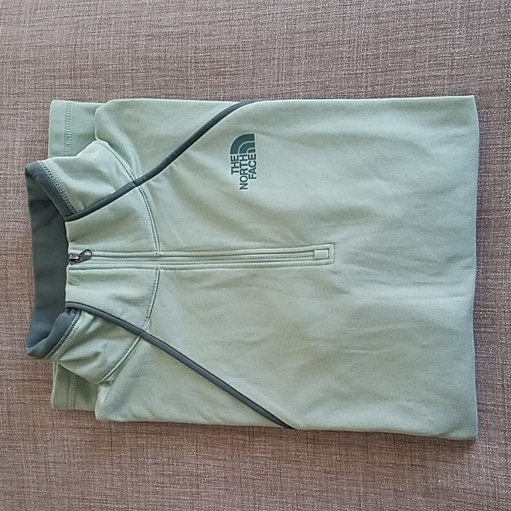 The North Face Sage Green Quarter Zip Long Sleeve Pullover - Picture 8 of 8